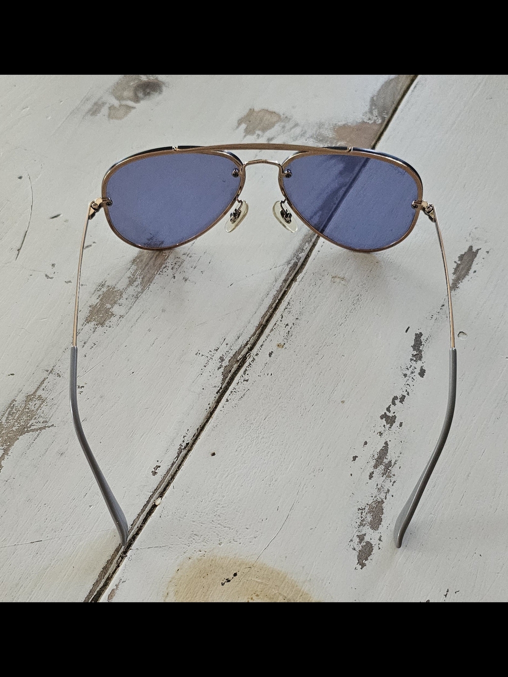 Rayban Frameless Blaze Aviator Mirrrored Lens Sunglasses - Picture 6 of 8